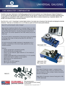 Universal Gauging – CHECKMASTER COMPARATOR