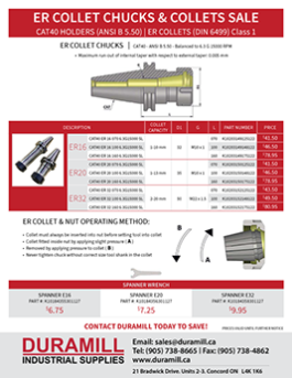 ER COLLET CHUCKS  & COLLETS