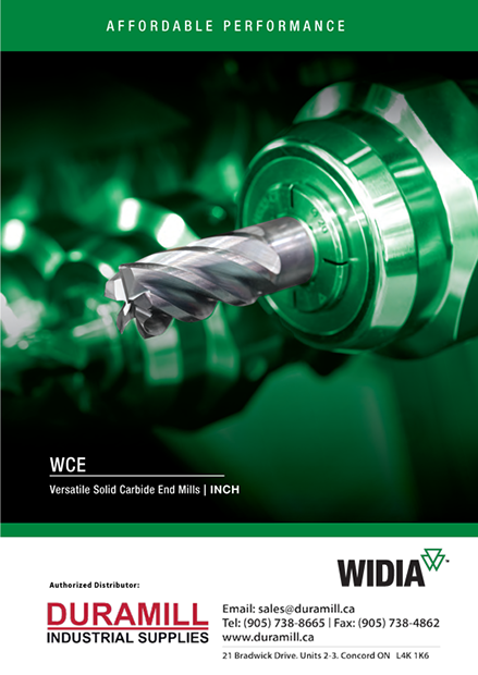 WIDIA™ WCE Solid Carbide End Mills - Inch