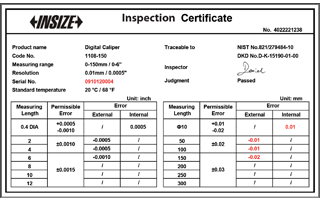 Example of Certificate